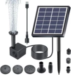 6V 1.5W Outdoor Solar Fountain Pump Waterfall Decorative Submersible Kit Lewisia. Fixed Price $29.99.