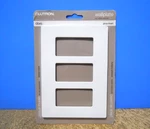 Lutron Claro 3-GANG Wallplate White Gloss Finish CW-3B-WH No Visible Screws. Fixed Price $12.49.