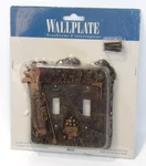 1999 Figi Double Light Switch Cover Wall Plate Golf "on The Fairway" New!. Fixed Price $15.20.