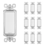Legrand Radiant TM870WCP6 15 Amp Rocker Wall Switch, Single Pole Decorator Li.... Fixed Price $35.82.