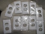 Pack Of 10 Mulberry 1-GANG Midsize 5" 2 3/4"DUPLEX Wall Plate White Metal 883C. Fixed Price $17.99.