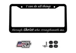 Jesus Christian Religious Car License Plate Frame Plastic God Bless New. Fixed Price $8.95.