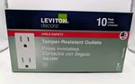 Leviton 10 Pack Child Safety Outlets (T5325-WMP) Tamper-resistant (new, Sealed). Fixed Price $22.95.