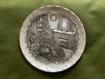 Vintage Inch Natale 1982 Christmas Hearth Themed Pewter Plate Vnc Grove Citypa. Fixed Price $14.99.