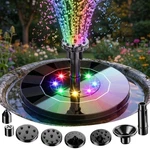 Solar Bird Bath Fountain Pump W/ Led Lights Floating Water For Garden Pond. Fixed Price $20.99.