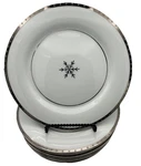 6 Pc Salad Plate 9 Holiday First Frost Arctic Solstice Snowflake Christmas. Fixed Price $39.95.