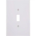 (25)-LEVITON 1-GANG Plastic Oversized Toggle Switch Wall Plate White 001-88101. Fixed Price $38.89.