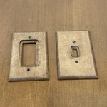 Lhmc 2003 Wooden Single Light Switch Plate Outlet Cover Stained Decorative. Fixed Price $14.95.