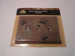 New Big Sky Carvers Triple Wall Switch Electrical Cover Bear Paw Track. Fixed Price $19.95.