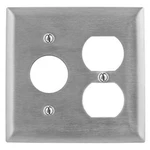 Hubbell SS78 Sng/dup Rcpt Wll PLT,STND;SLVR,2GNG,SMTH 4D533. Fixed Price $20.31.