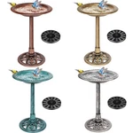 28" Outdoor Garden Bird Bath Basin W/ Solar Pump Fountain Stand Polyresin Decor. Fixed Price $35.96.