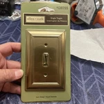 Allen + Roth Satin Buckle Single Toggle Wall Plate Cover #0139755 - New. Fixed Price $9.99.