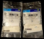 Pair Of Leviton 80781-W Standard Video Wall Jacks With F-connectors, White, New. Fixed Price $9.98.