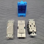 Leviton Motion Switch, Usb Outlet, Paddle & Gang Box Lot Of 4 Electrical. Fixed Price $29.95.