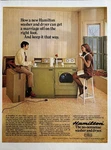 1969 Hamilton Washer & Dryer Original Vintage Advertisement Green Print. Fixed Price $8.00.