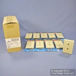 10 Leviton Ivory Duplex Jack Wallplates 6-WIRE Telephone C2676-I. Fixed Price $19.55.