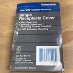 Thomas & Betts WR74-C Single Receptacle Cover Steel City Outdoor. Fixed Price $7.95.