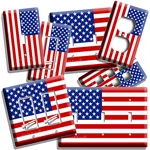 Usa American Flag Light Switch Outlet Wall Plates Patriotic Home Art Hd Decor. Fixed Price $26.99.