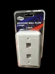 Shaxon Keystone Wall Plate 2-PORT, White Pack (BM303WP2-5B). Fixed Price $10.84.