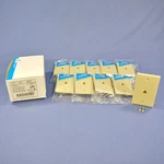 10 Leviton Ivory Flush Mount 4-WIRE Telephone Jack Wallplates Type 625B4 40249-I. Fixed Price $20.89.