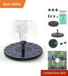 Eco-friendly Mini Solar Powered Water Pump Perfect For Garden & Pond. Fixed Price $19.59.