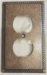 Amerelle Decor Georgian Aged Bronze Outlet Wall Plate New W/o Mfg Pkg. Fixed Price $6.00.
