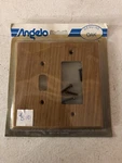 74609 Switch Plate Cover Vintage 1990 Genuine Oak Angelo Solid Wood Finished-new. Fixed Price $18.90.