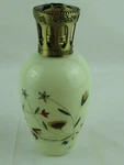 'qwa Art Catalytic Fragrance Oil Lamp Signed Cindy Sharp? Glass Floral. Fixed Price $29.11.