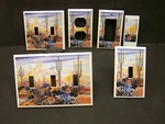 Beautiful Southwest Cactus Design 3 Light Switch Cover Plate Or Outlet. Fixed Price $7.49.