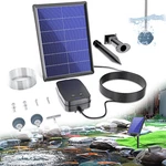 Solar Pond Aerator With Air Pump Outdoor Small Stock Tank Aquarium Hydropon. Fixed Price $53.89.