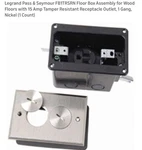 Legrand Pass & Seymour FB1TRSRN Box Assembly For Wood Floors With 15 Am.... Fixed Price $29.99.