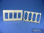Leviton 80312-I Ivory 4-GANG 4-DECORA Unbreakable Nylon Standard Wallplate Cover. Fixed Price $13.77.