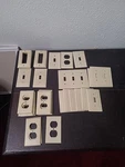Lot Of 35 Vtg Sierra Leviton Eagle & Ribbed Outlet Light Switch Covers Plates. Fixed Price $49.99.