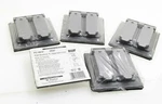 Lot Of 5 Bwf FC-281V Single Receptacle &/or Switch Cover Gray. Fixed Price $39.99.