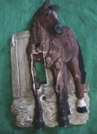 Vickilane Equestrian Brown Horse Resin Interior Light Switch Plate (single). Fixed Price $12.65.