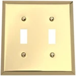 Amerelle Century Polished Brass 2 Gang Stamped Steel Toggle Wall Plate 1. Fixed Price $18.03.