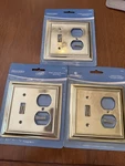 Lot Of 3 Brainerd Brass Single Light Switch Duplex Wallplate Outlet Cover 64222. Fixed Price $14.99.