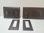 Vintage Bakelite Switch Outlet Plate Cover Brown Ribbed The Sierra Line Mcdonald. Fixed Price $28.80.