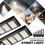 Led Street Light Solar Power With Pole Remote Control Sensor Waterproof Garden. Fixed Price $39.20.