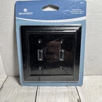 Brainerd Liberty 2-GANG Toggle Wall Plate Black 64217 Pack New. Fixed Price $7.99.