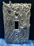 Blue Fairy Pewter Light Switch Plate Single Fellowship Foundry Us *new*. Fixed Price $37.99.