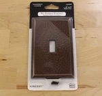 Somerset Cast Metal Hammered Copper Single Light Switch Wall Plate 363068. Fixed Price $14.95.