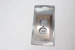 (1-PK) Amerelle Steps Single Duplex Cast Metal Wallplate Antique Copper 84DAC. Fixed Price $5.64.