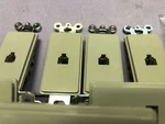 Leviton 6-WIRE Decorator Telephone Jacks #40638 & (8)GRAY Plates. Fixed Price $20.00.