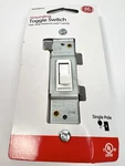 (lot Of 2) Ge 54161 Single Pole Grounding Toggle Switch - White 120 Vac 15A. Fixed Price $7.99.