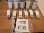 Lot Of Lutron Dimmers Led+ (DVCL-153P), 6 Leviton Switches, And Decora Plate. Fixed Price $85.00.