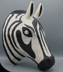 Handcrafted Haitian Paper-mache Zebra Wall Hanging. Fixed Price $55.00.