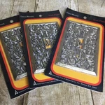 3 Vintage Wall Plate Switch Covers Antique Brass Art Deco Filigree American Tack. Fixed Price $36.99.