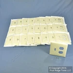 Leviton PJ18-A Almond 2-GANG Toggle Duplex Unbreakable Midway Wallplates 25PCS. Fixed Price $43.69.