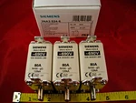 Siemens 3NA3 824-6 Lot Of (3) Fuse Link 690V 80A Vde 0636/IEC 269 NH00 Gg 120KA. Fixed Price $129.99.